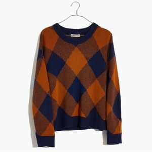 Madewell Fall Mullen Pullover Sweater in Plaid